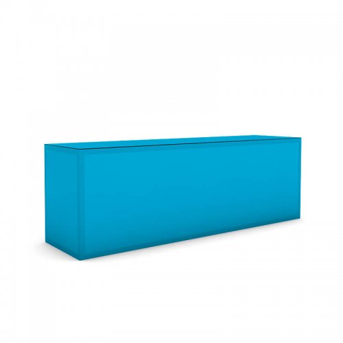 Balcão de licra azul